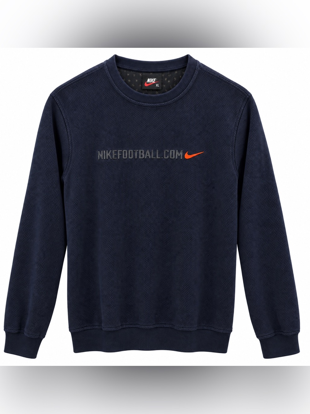 Vintage Nike Football.com Crewneck Sweatshirt Men’s XL Navy Blue Swoosh Y2K